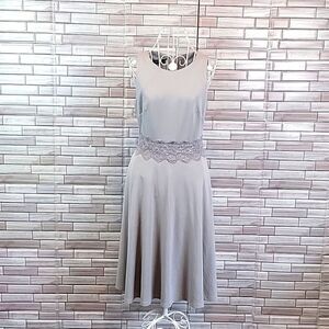NWT Homeyee sleeveless midi dress in grey Women's Size S
